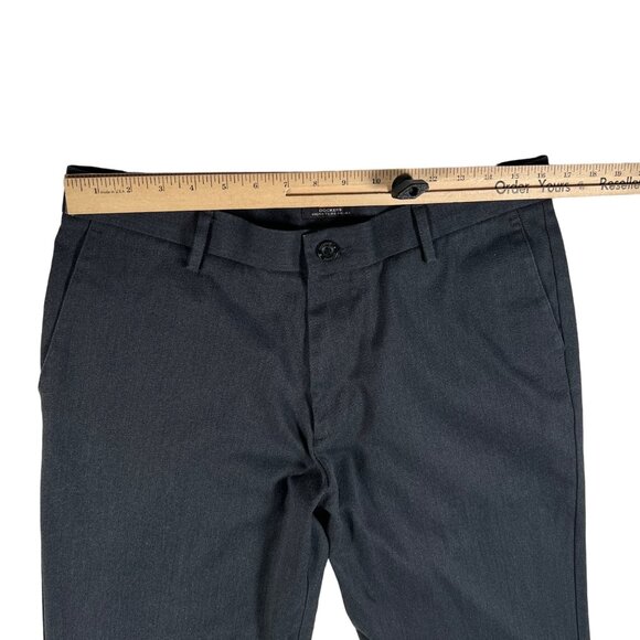 Dockers Pants Men's Flat Front Slit Pocket Cotton Blend Signature Khakis Gray 34 - Picture 6 of 14